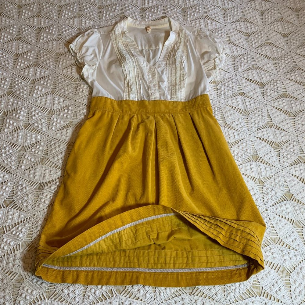 Anthropologie Maeve Short Sleeved Summer  Into Fall Dress